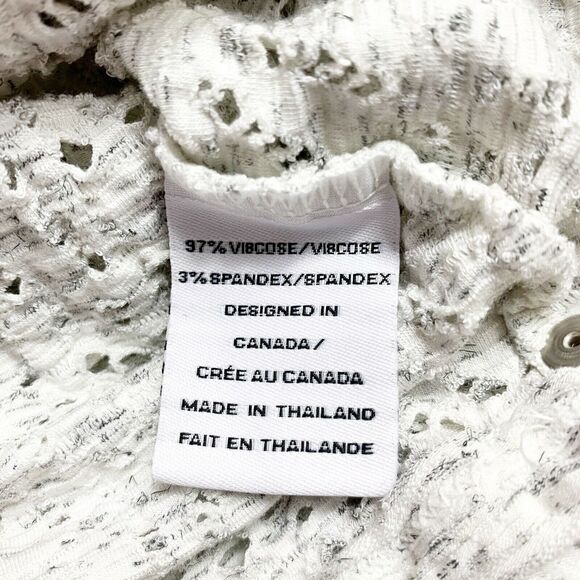 NEON BUDDHA Top Size Large Open Weave Knit Art To Wear Boxy Womens Active - Picture 9 of 10